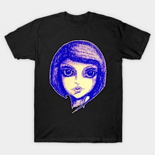 Purple Girl Doodle T-Shirt